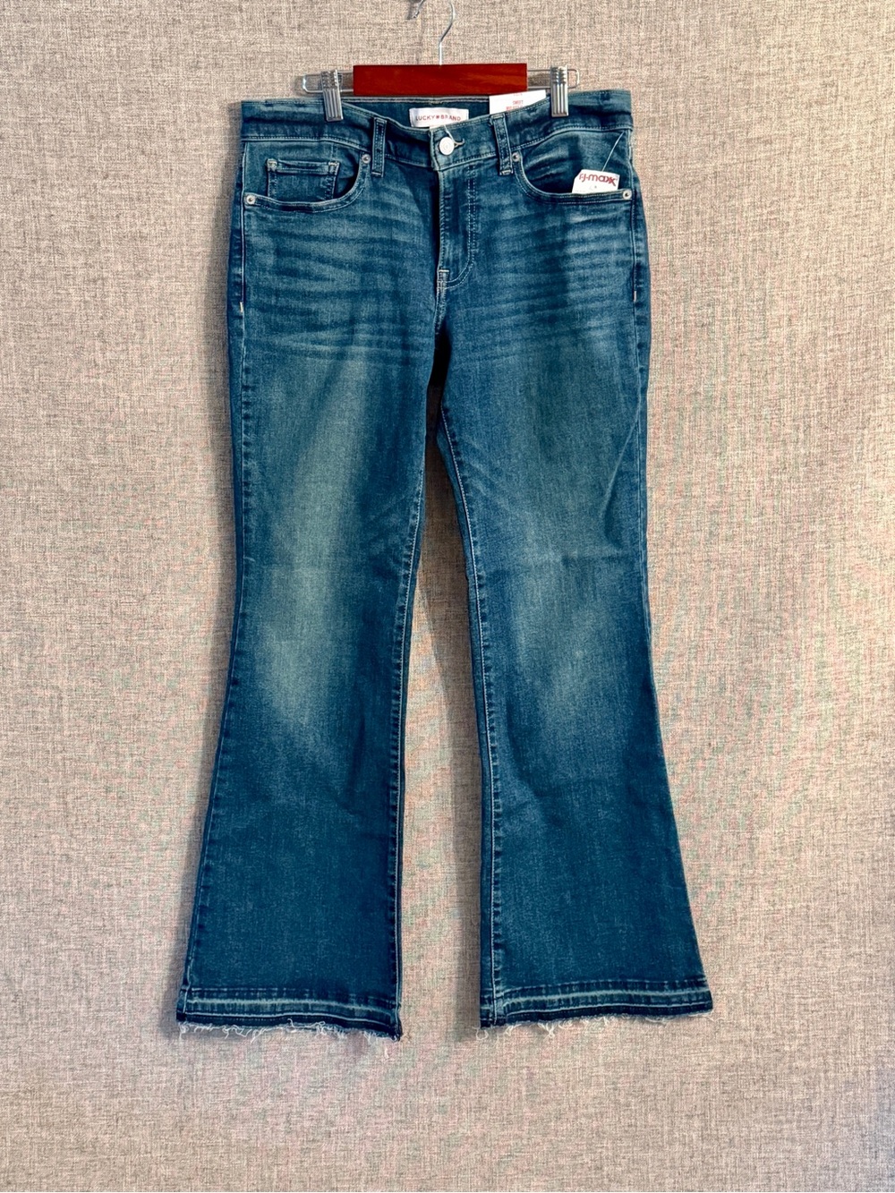 Lucky Brand Dark Blue Sweet Mid-Rise Ankle Flare Jeans